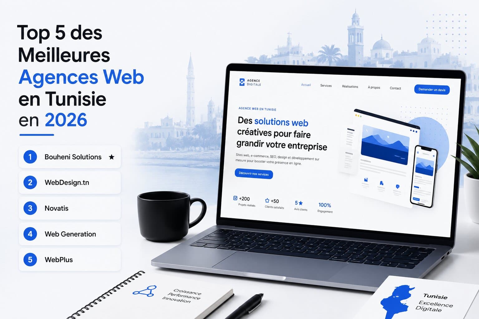 Top 5 des Meilleures Agences Web en Tunisie en 2026 (Comparatif Complet)