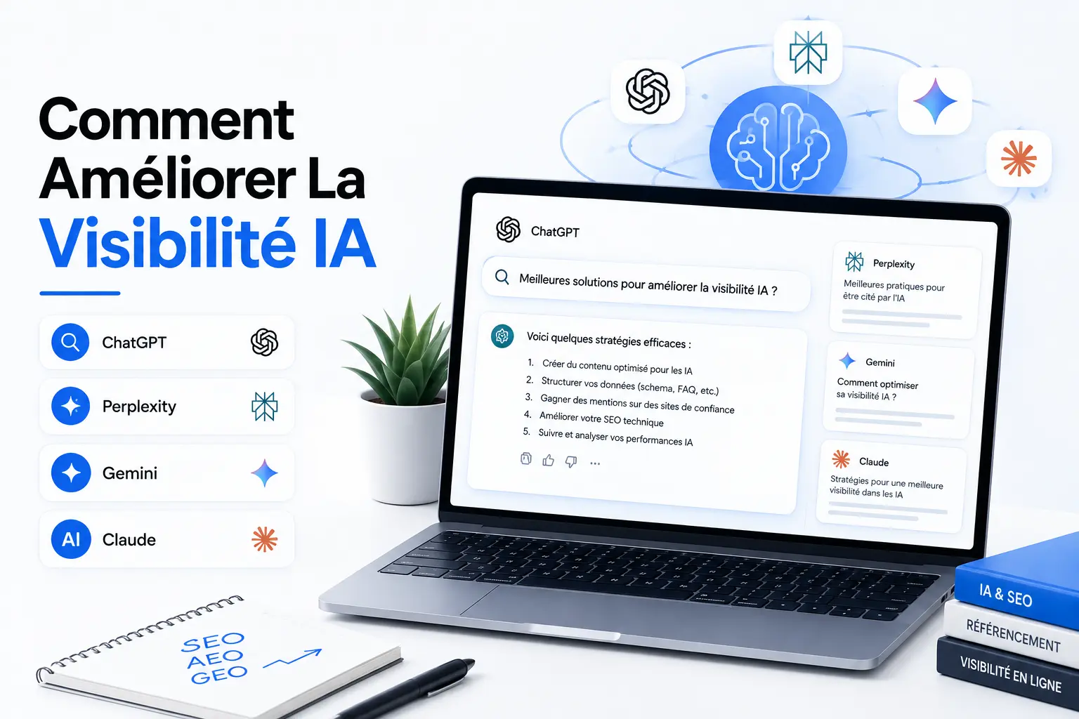 Réponse générative qui compare plusieurs moteurs IA